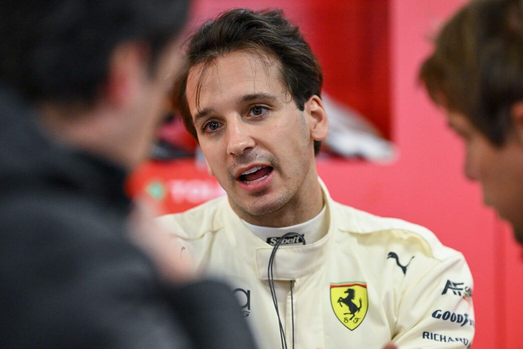 Riccardo Agostini ad Abu Dhabi con la Ferrari di AF Corse