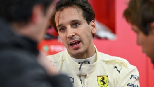 Riccardo Agostini ad Abu Dhabi con la Ferrari di AF Corse