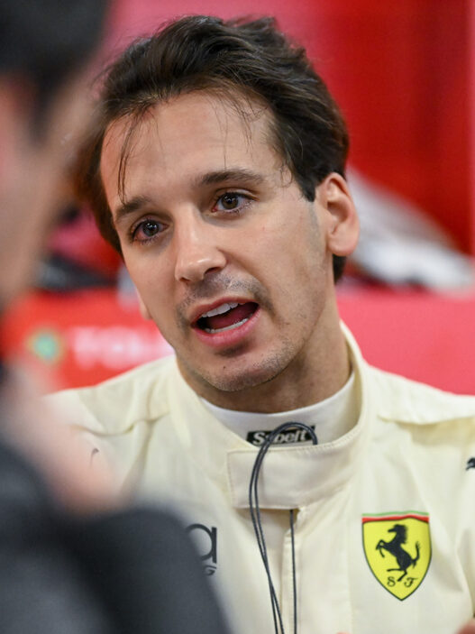 Riccardo Agostini ad Abu Dhabi con la Ferrari di AF Corse